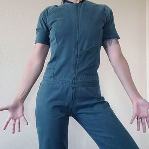 wide leg boiler suit